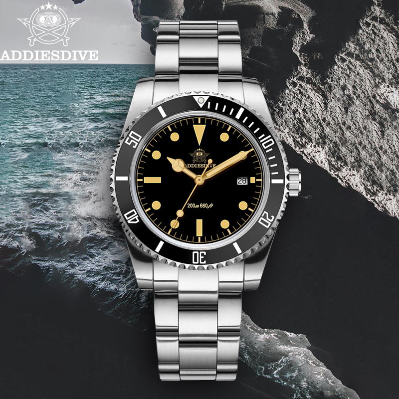 Watch Accessories - ADDIESDIVE 39mm Gorący Model Zegarka Męskiego
