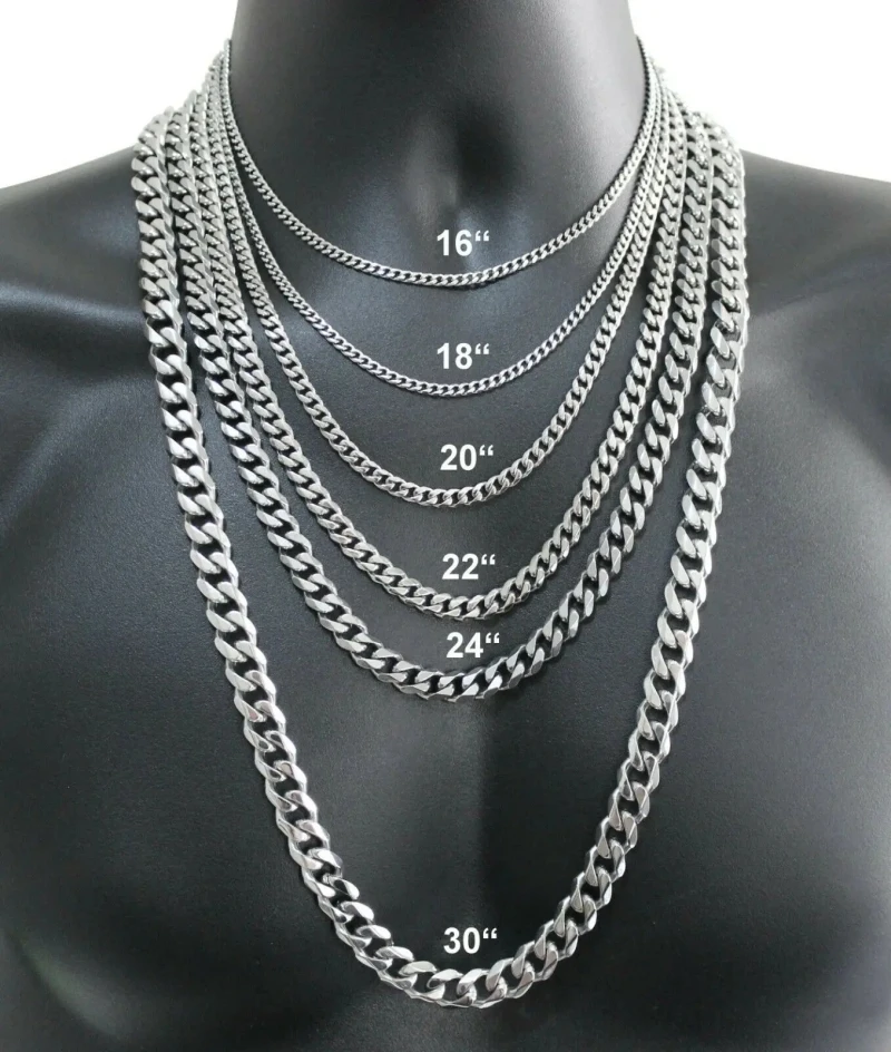Cuban Link Chain 12Mm - Męski naszyjnik ze srebra próby 925