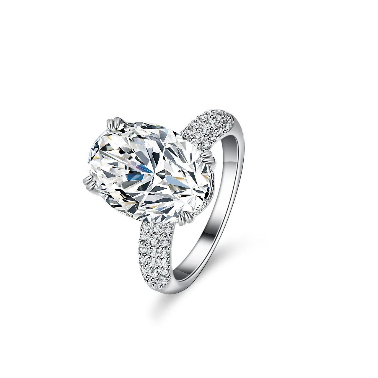 Pierścionek damski z moissanit – Moissanite Engagement Ring 1 Carat recenzja i cena
