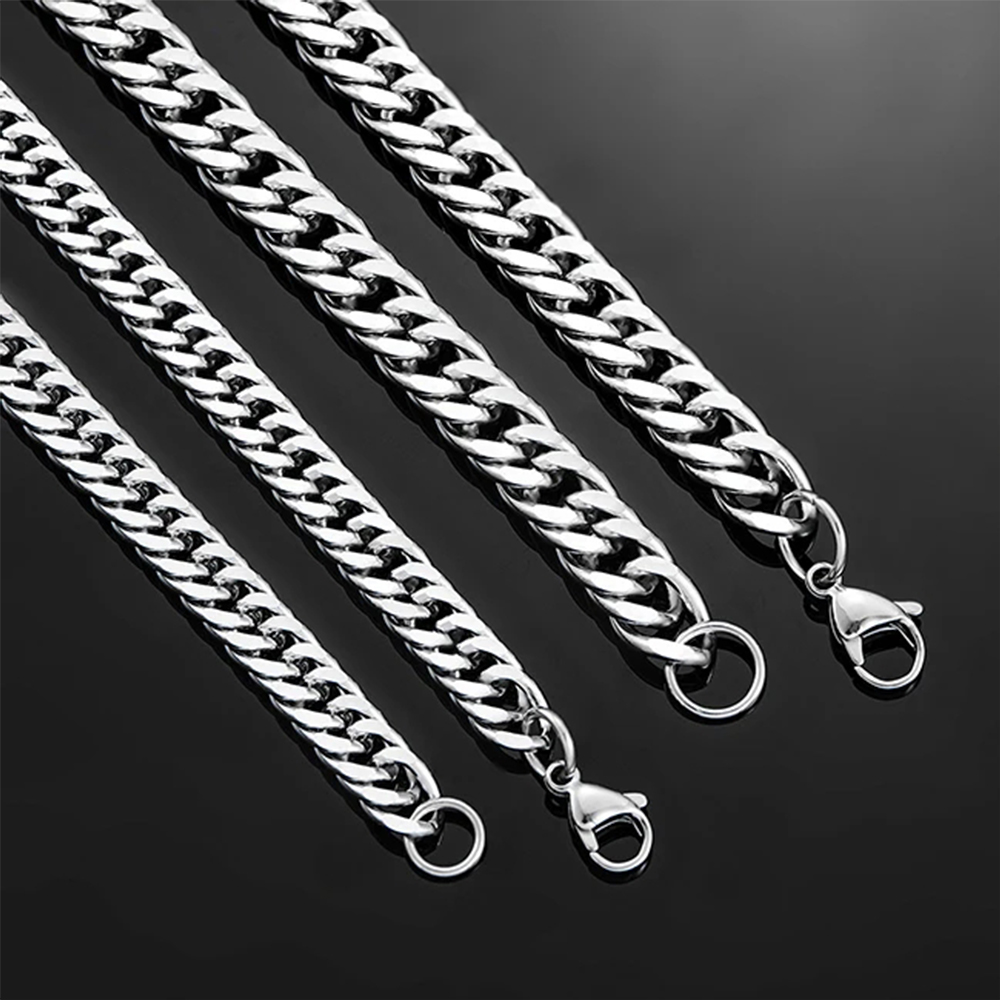 HIYEE 3mm/4mm/5mm/6mm/7mm/8mm  – Cuban Link Chain 12Mm recenzja i cena
