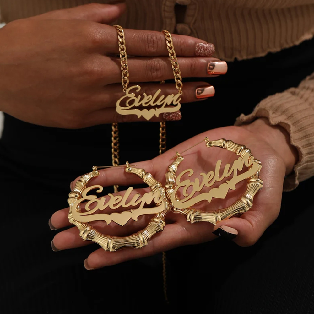 Zestaw biżuterii z własnym imi – Custom Name Necklace Stainless Steel recenzja i cena