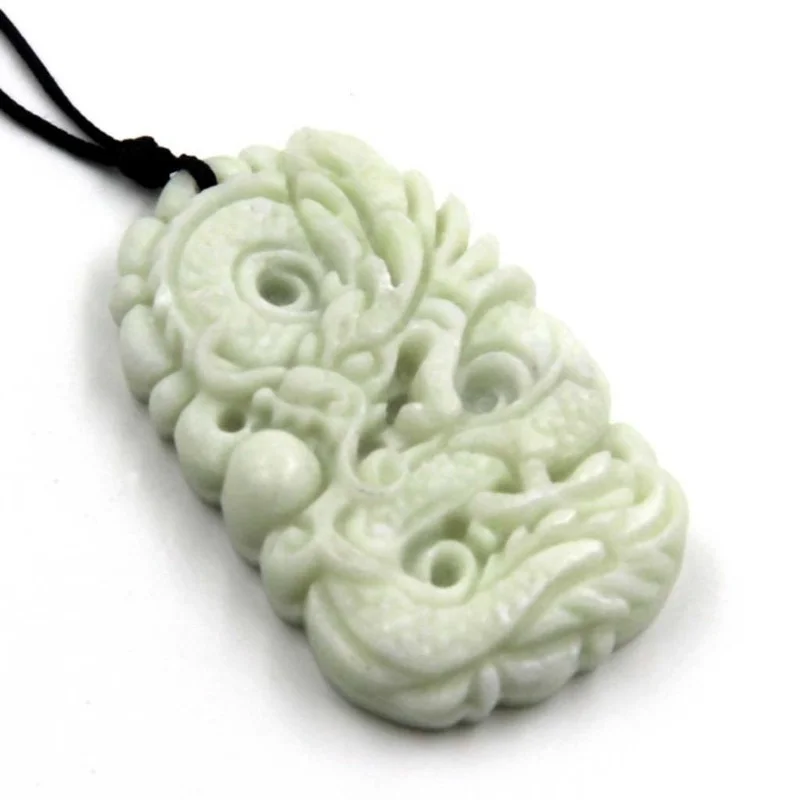 Naturalna biel jade smok wisio – Necklaces recenzja i cena