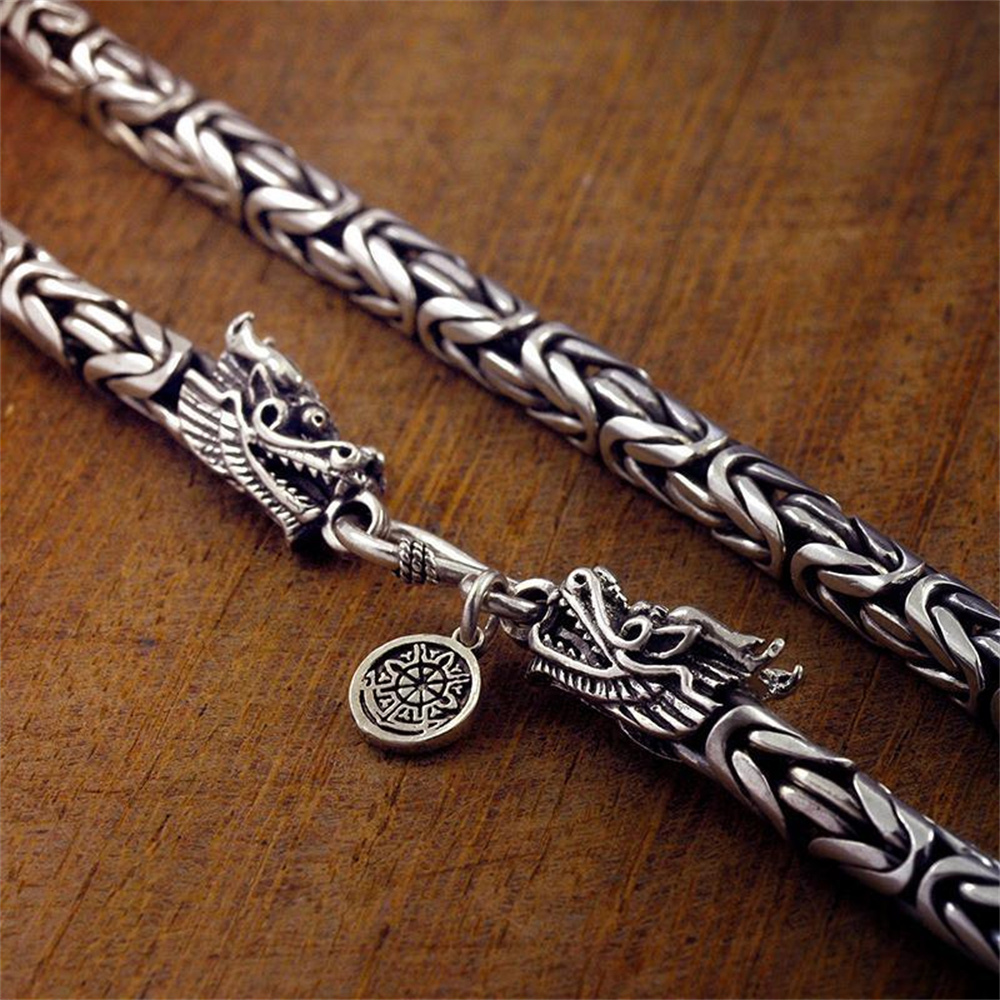 OUYADI Męski Naszyjnik z Srebr – 925 Sterling Silver Chain Necklace Men recenzja i cena