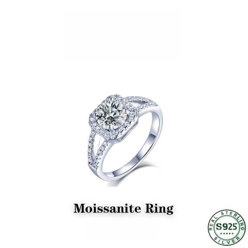 Bardzo popularny pierścionek z – Moissanite Engagement Ring 1 Carat recenzja i cena