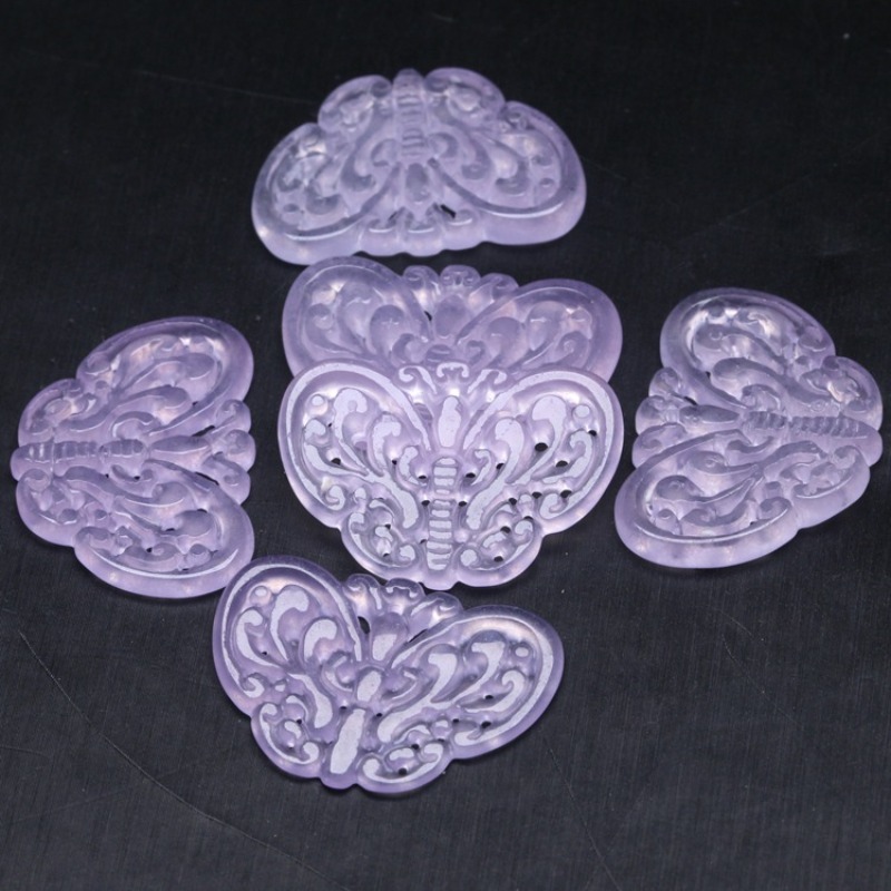 2 szt. Naturalne Fioletowe Jad – Necklaces recenzja i cena