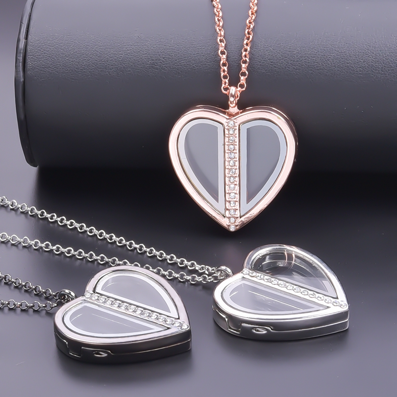 Magnes naszyjnik z medalionem  – Heart Locket Necklace Photo recenzja i cena