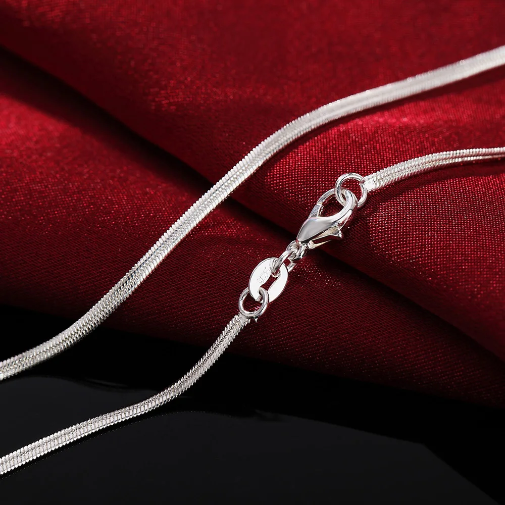 40-75cm długość 925 srebrny na – 925 Sterling Silver Chain Necklace Men recenzja i cena