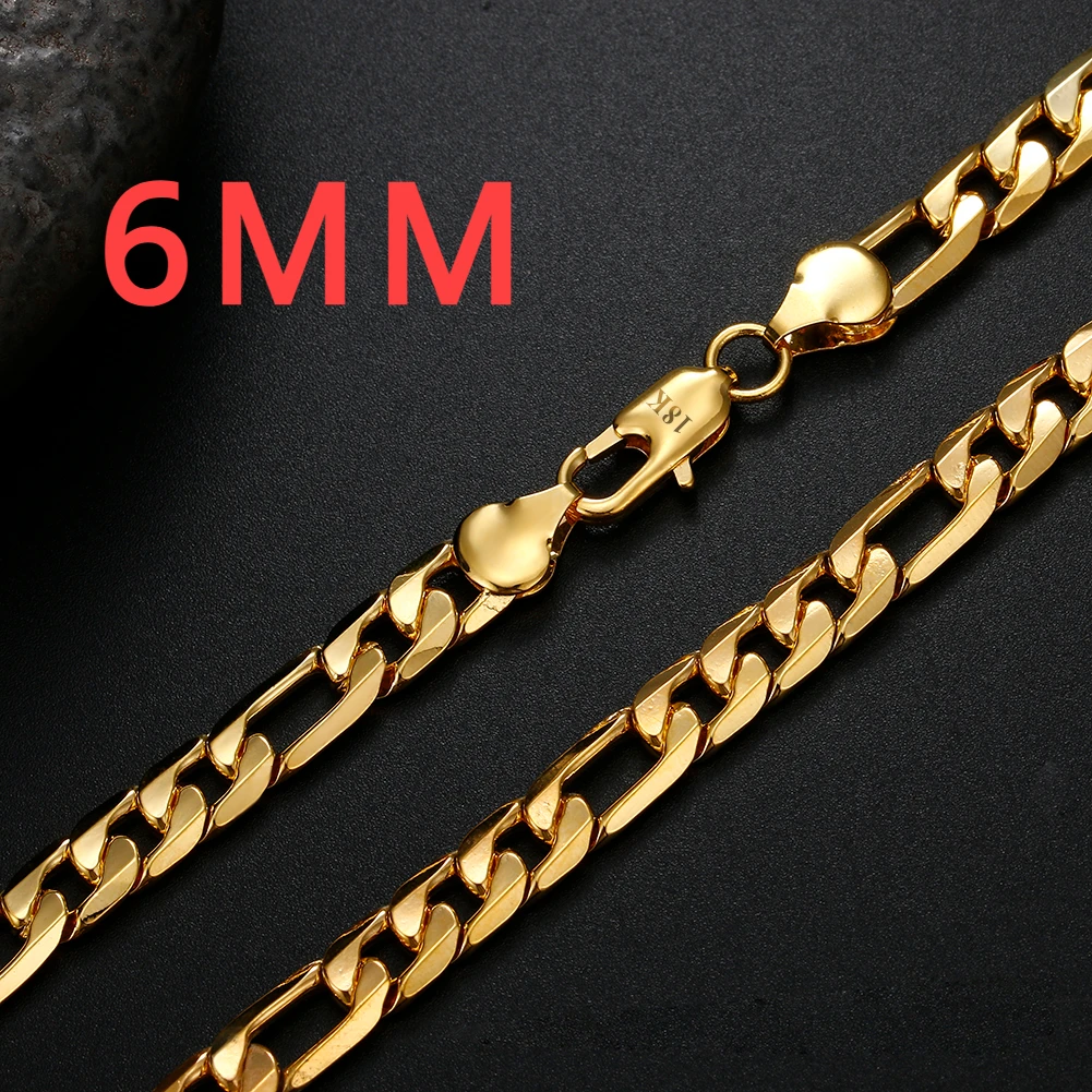 Srebro próby 925 pozłacane 18- – 925 Sterling Silver Chain Necklace Men recenzja i cena