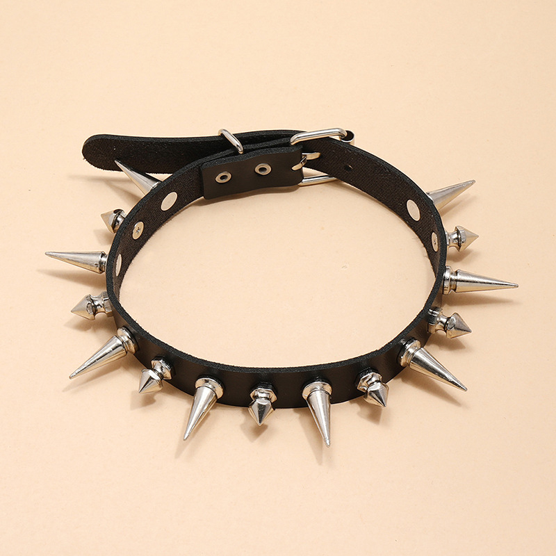 Punk Long Spike Choker ze sztu – Goth Punk Spike Choker recenzja i cena