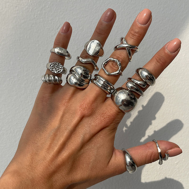 Moda Vintage metalowe pierścio – Vintage Punk Knuckle Rings Set recenzja i cena
