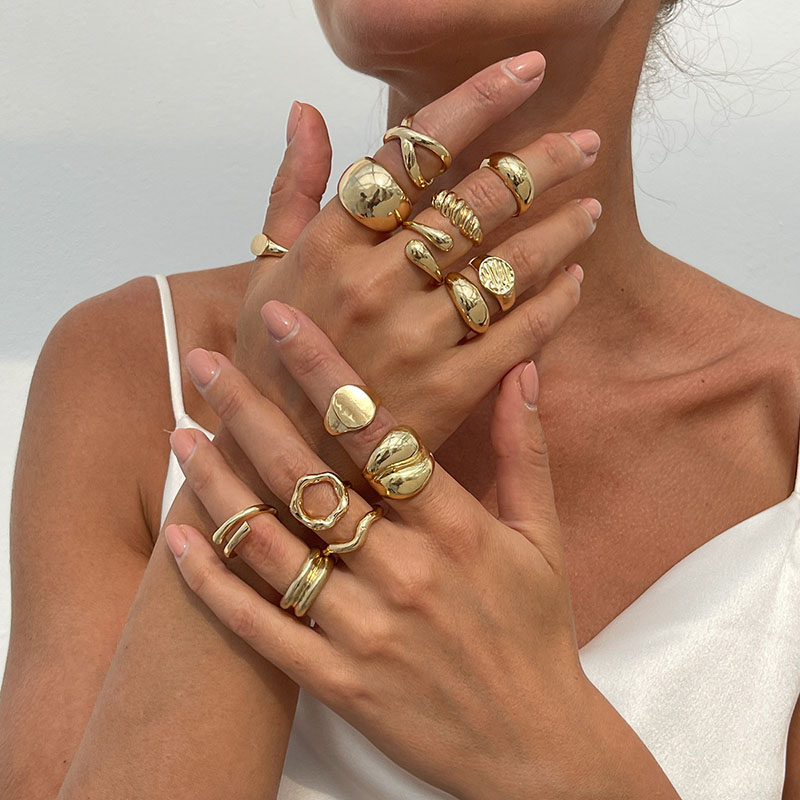 Moda Vintage metalowe pierścio – Vintage Punk Knuckle Rings Set recenzja i cena
