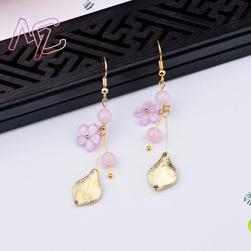 Różowe kolczyki z naturalnego  – Earrings recenzja i cena