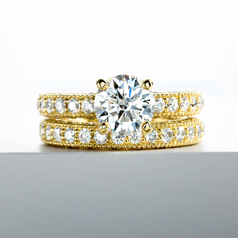 Zestaw pierścionków dla kobiet – Moissanite Engagement Ring 1 Carat recenzja i cena
