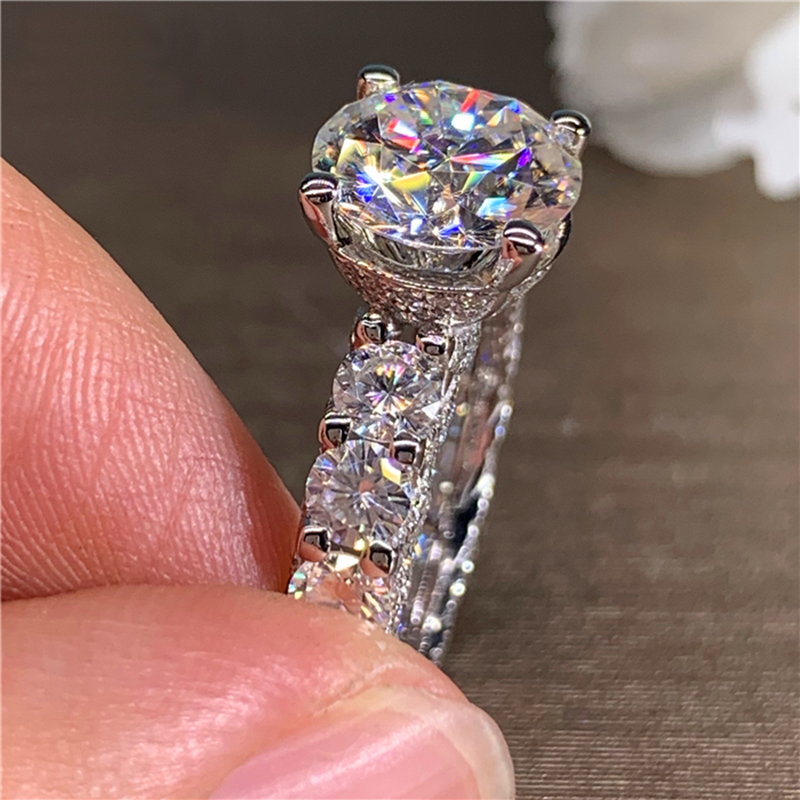 Pierścionek zaręczynowy damski – Moissanite Engagement Ring 1 Carat recenzja i cena
