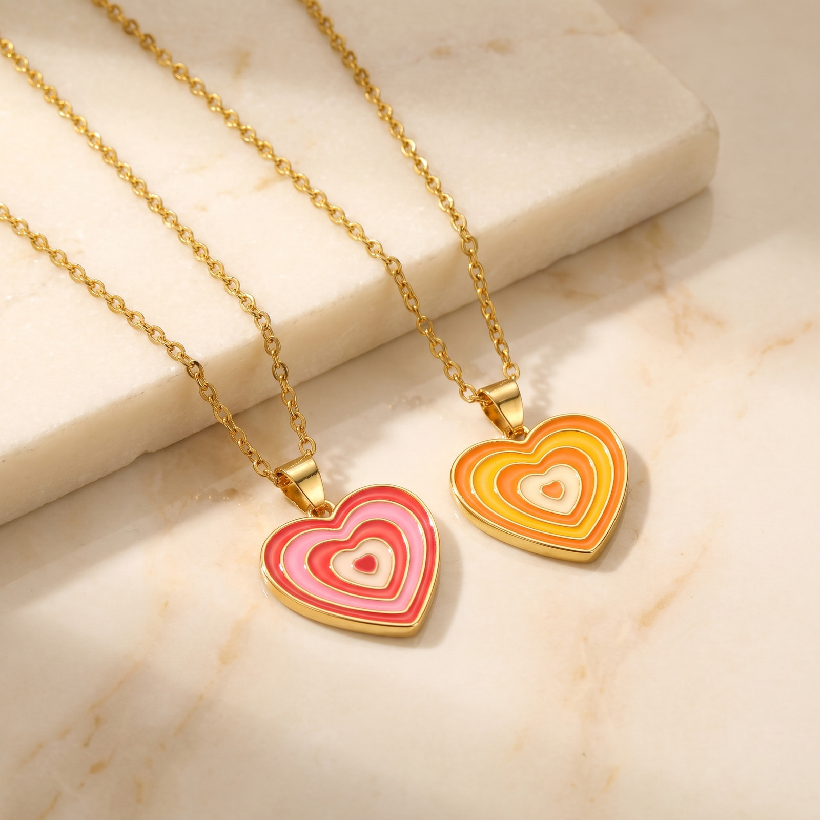 Naszyjnik z wielowarstwowym em – Layered Pendant Necklace Aesthetic recenzja i cena
