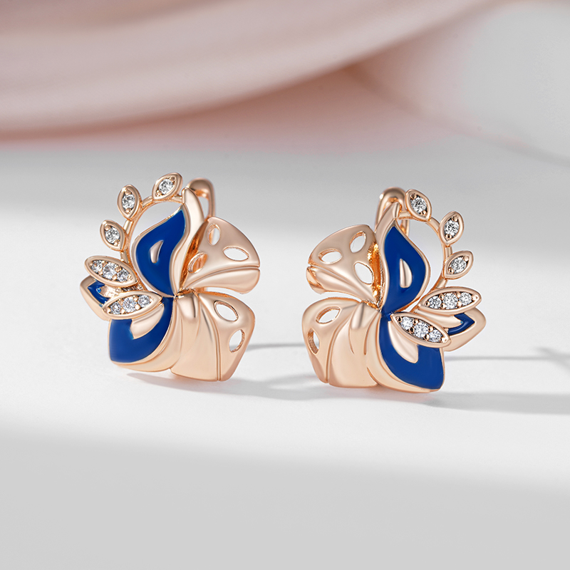 SYOUJYO kształt liścia 585 kol – Earrings recenzja i cena