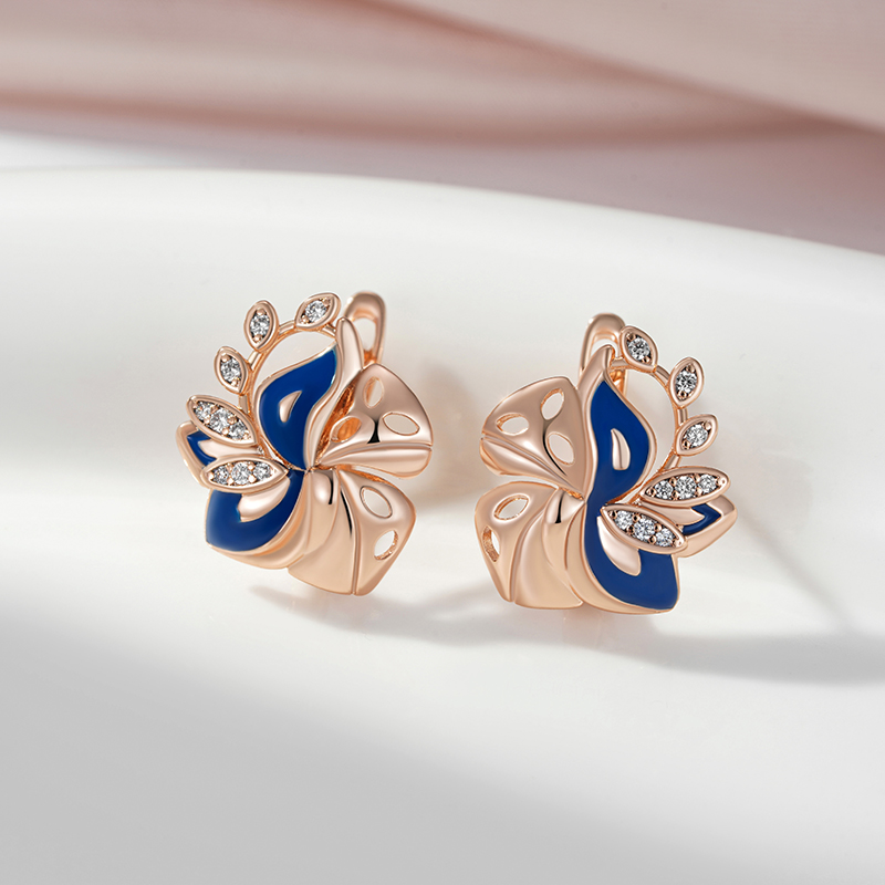 SYOUJYO kształt liścia 585 kol – Earrings recenzja i cena