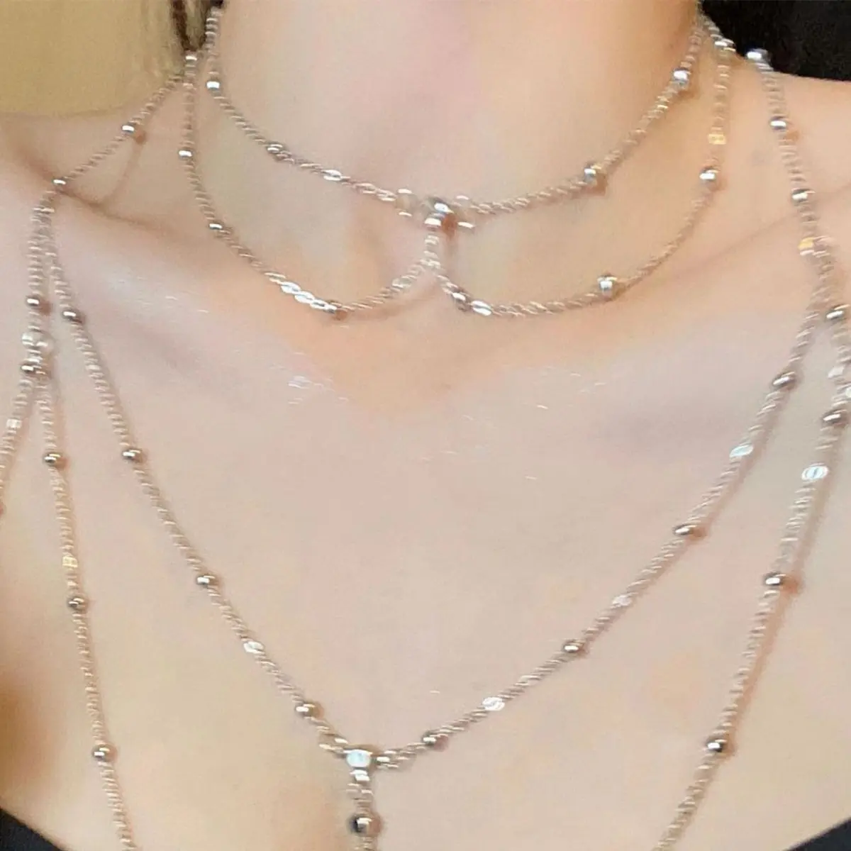 Seksowny estetyczny wielowarst – Layered Pendant Necklace Aesthetic recenzja i cena