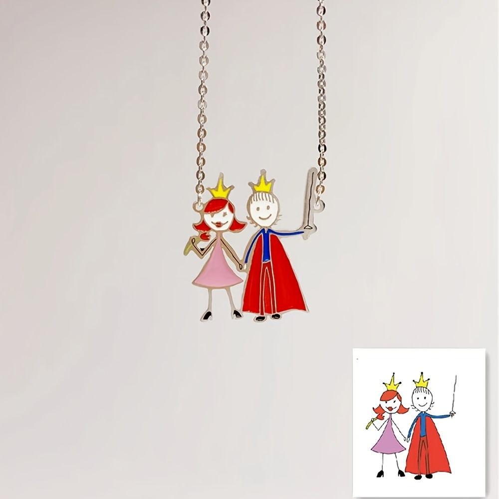 Naszyjnik z emaliowanym wisior – Custom Name Necklace Stainless Steel recenzja i cena