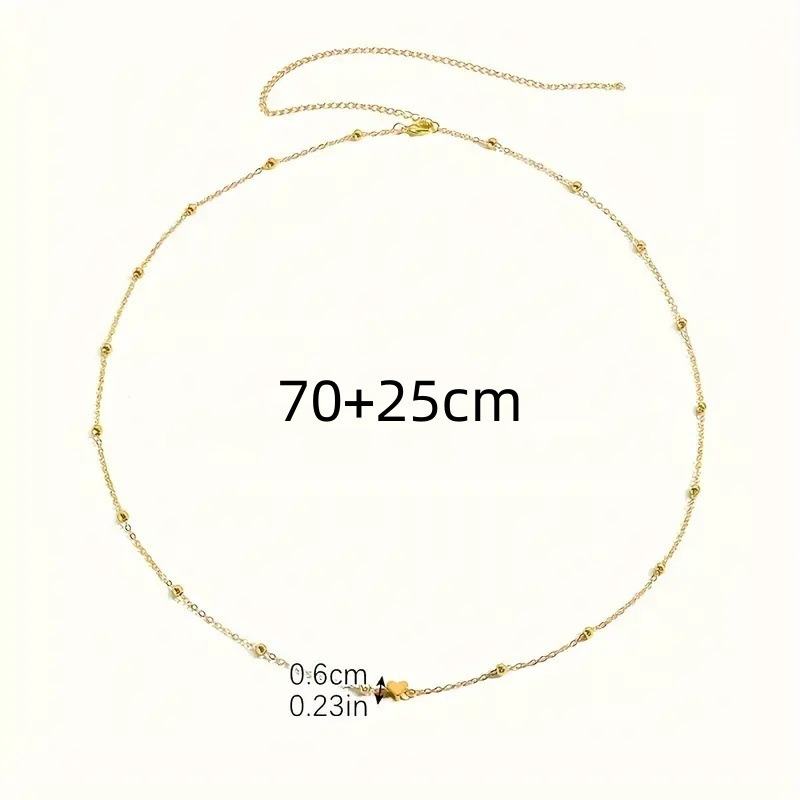 Delikatny złoty łańcuszek na t – Body Jewelry recenzja i cena