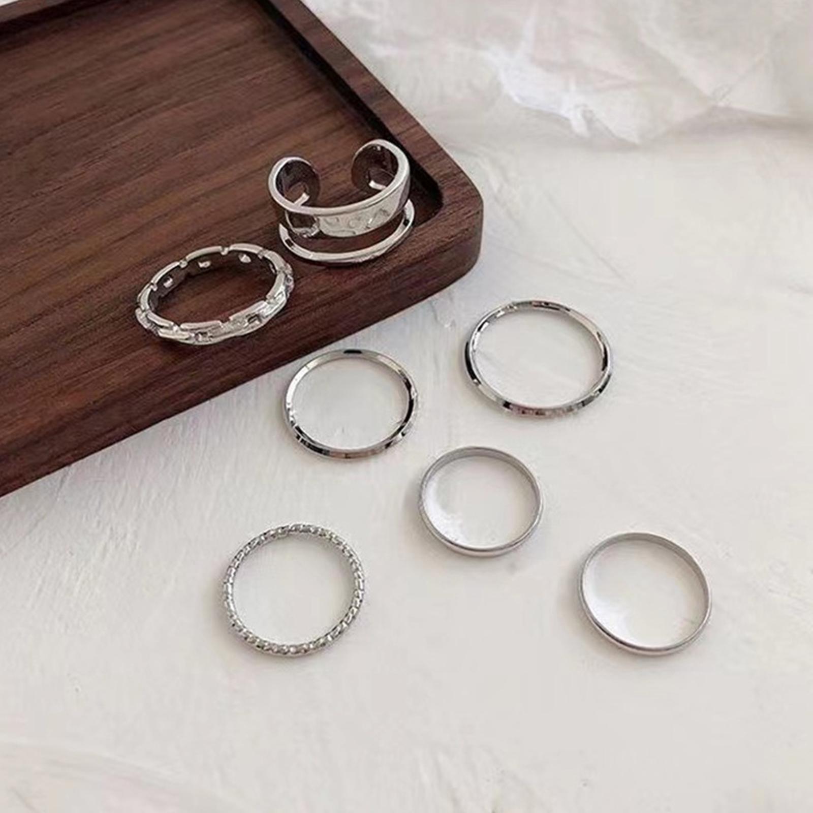 Zestaw damskich pierścieni hip – Vintage Punk Knuckle Rings Set recenzja i cena