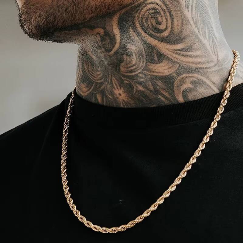Męskie liny długi naszyjnik st – Cuban Link Chain 12Mm recenzja i cena